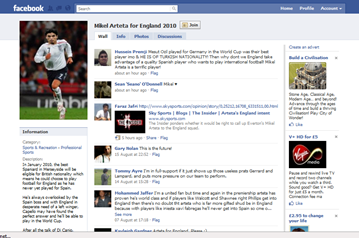 Mikel Arteta For England