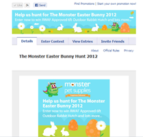 Facebook Monster Pet Supplies Contest